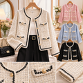 เสื้อคลุมแขนยาวงานทวิต  แฟชั่นสไตล์เกาหลีสาวพลัสไซส์
